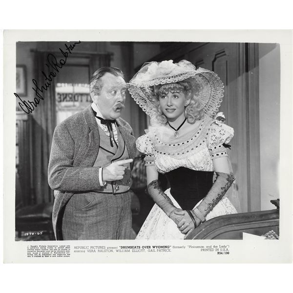 Drumbeats Over Wyoming Vera Ralston Signed Photo