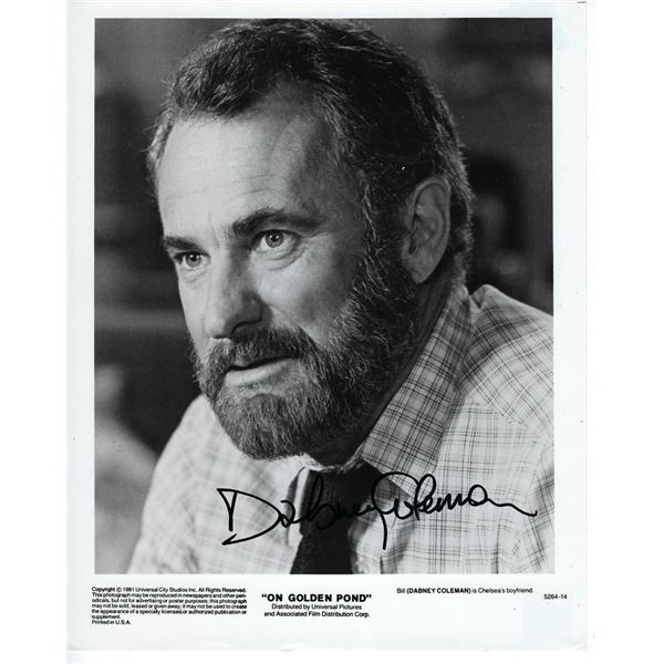 On Golden Pond Dabney Coleman signed movie photo