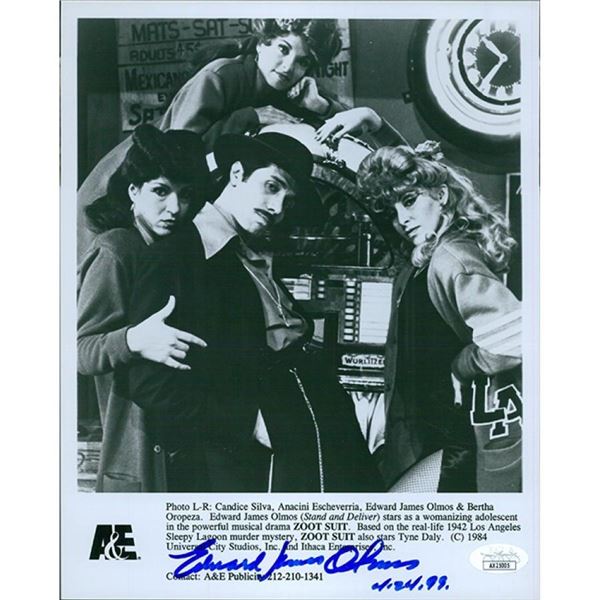 Zoot Suit Edward James Olmos signed photo. JSA Authenticated