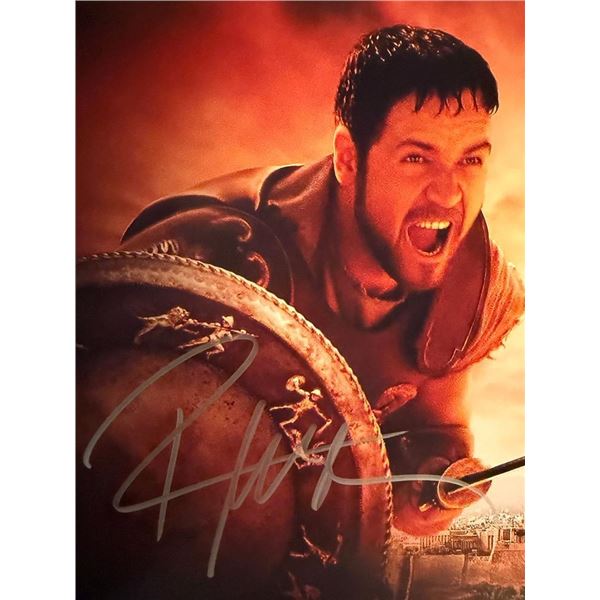 Gladiator Russell Crowe signed movie photo