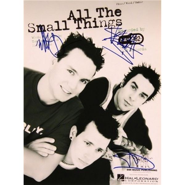 Blink 182 signed sheet music