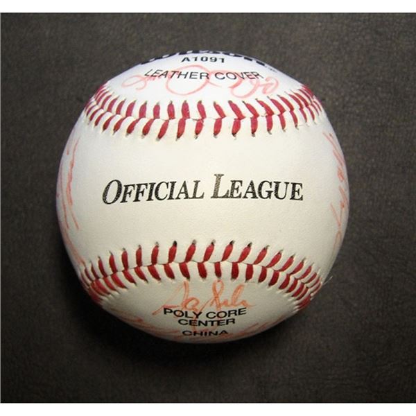 Boston Red Sox 1995 Team Signed Baseball by 18 JSA Authenticated Clemens Canseco