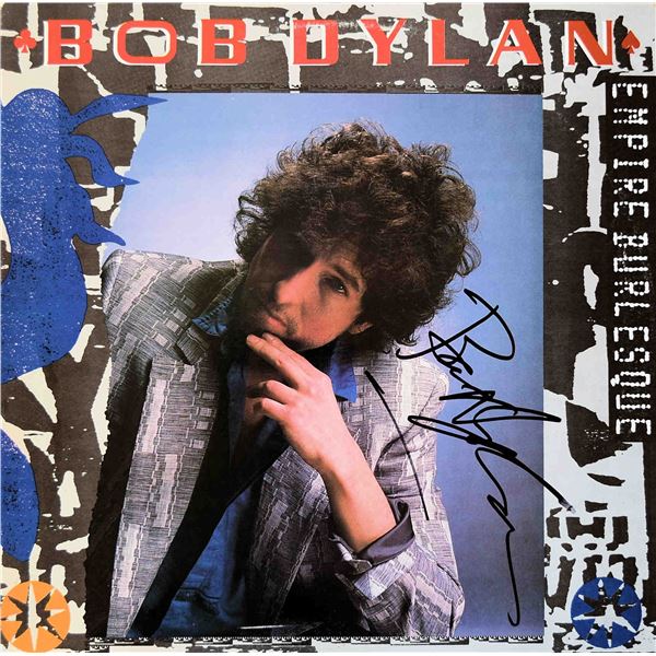 Bob Dylan Empire Burlesque signed album