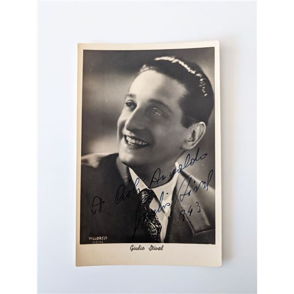 The Overcoat Giulio Stival signed photo