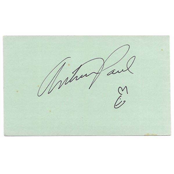 Playboy Bunny creator Art Paul original signature