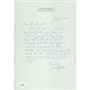 Image 1 : Indianapolis Race Car Driver Janet Guthrie Signed 7x10.5 Hand Written Letter JSA Authenticated
