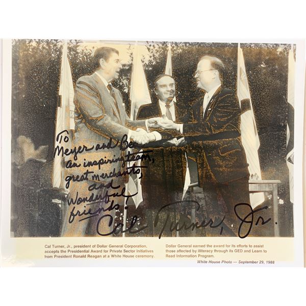 Businessman Carl Turner Jr. signed photo