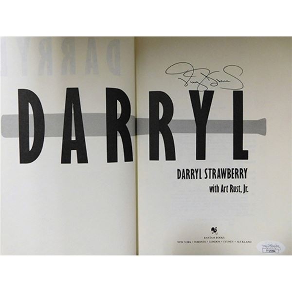NY Mets Darryl Strawberry Signed Darryl Hardcover Book JSA Authenticated