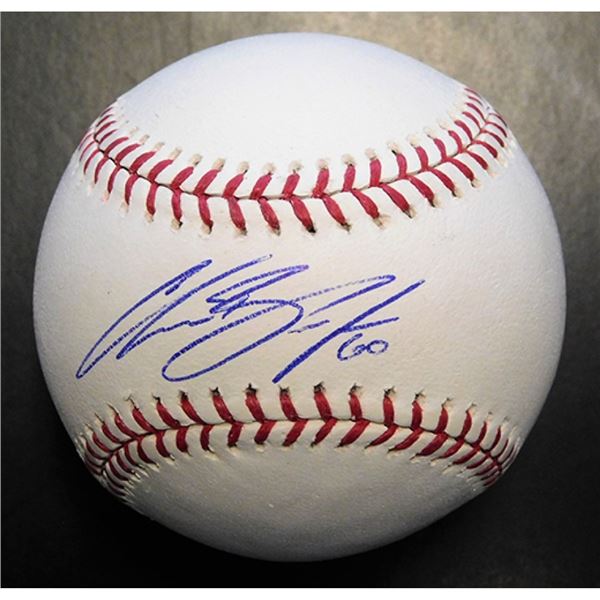 NY Mets Chasen Bradford Signed Major League Baseball In Blue Pen JSA Authenticated