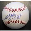 Image 1 : NY Mets Chasen Bradford Signed Major League Baseball In Blue Pen JSA Authenticated