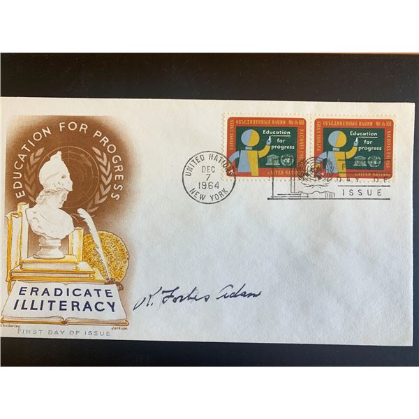World War 2 General Ronald Forbes Adam signed first day cover