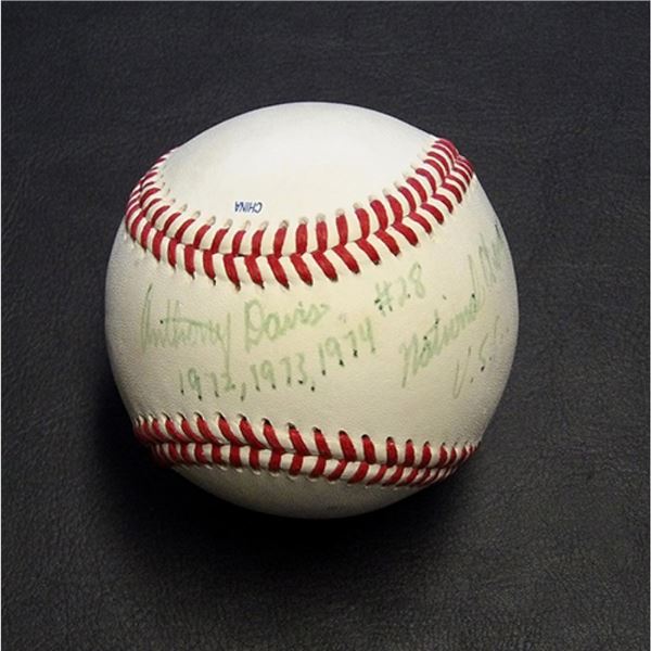 USC Trojans Anthony Davis Signed Official League Baseball JSA Authenticated
