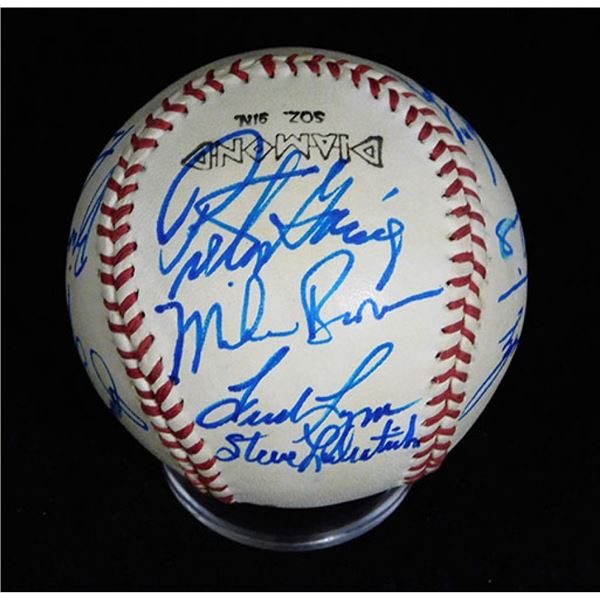 California Angels 1983 Team Signed Official League Baseball JSA Authenticated