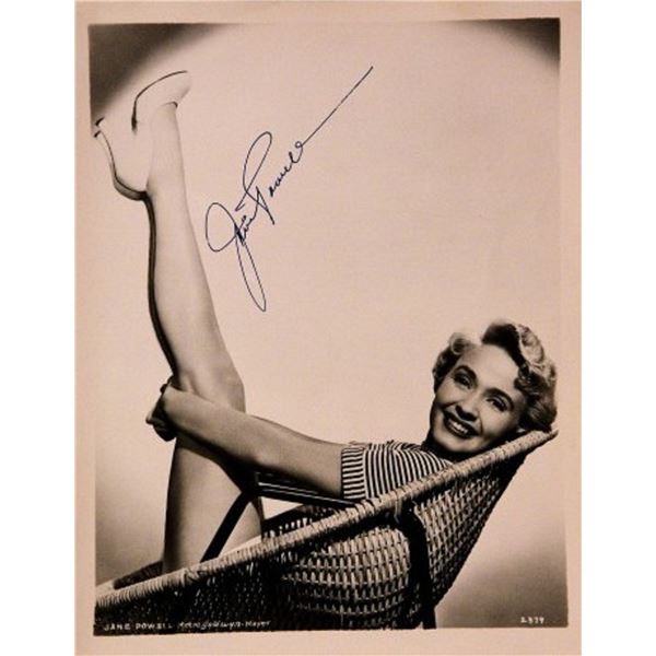 Jane Powell signed portrait photo