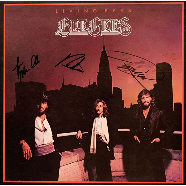 Bee Gees signed Living Eyes album