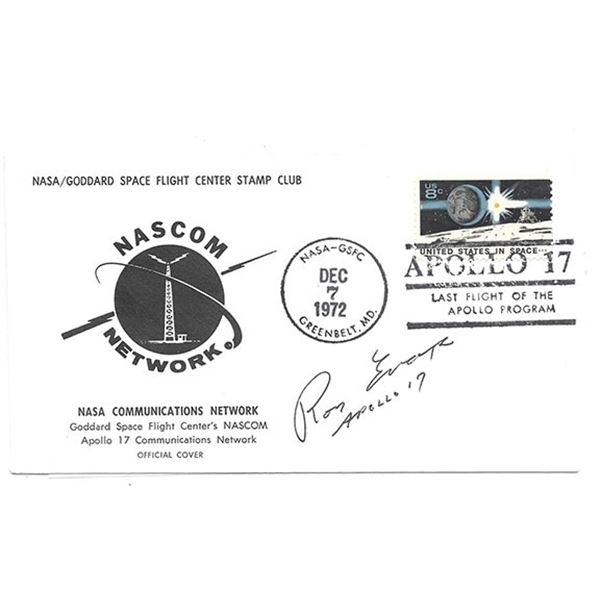 Astronaut Ron Evans signed space cover