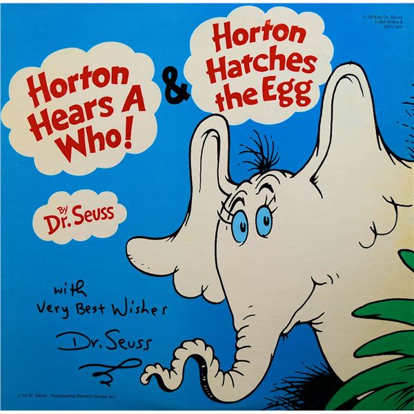 Dr. Seuss Horton Hears a Who signed sound track.