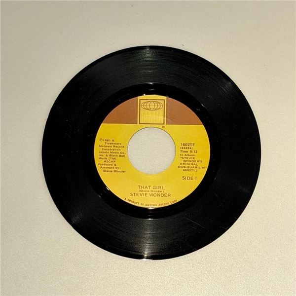 Stevie Wonder That Girl 45 Album