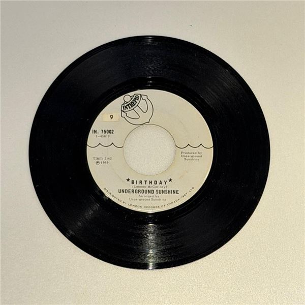 Underground Sunshine Birthday 45 Album