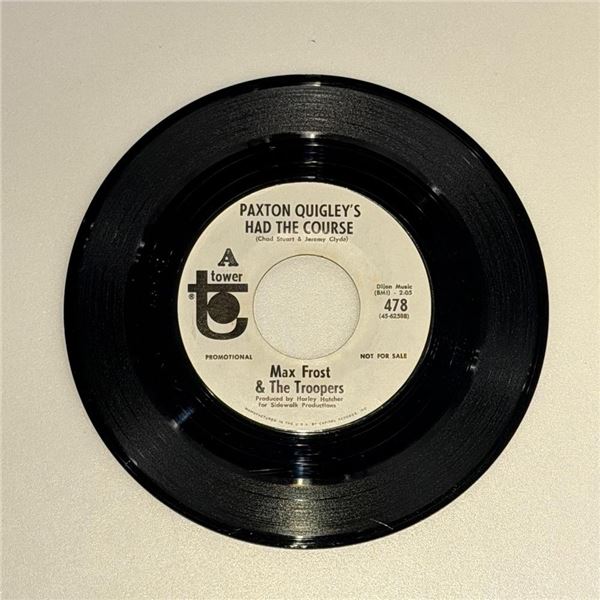 Max Frost and the Troopers Paxton Quigley's Had the Course 45 Album