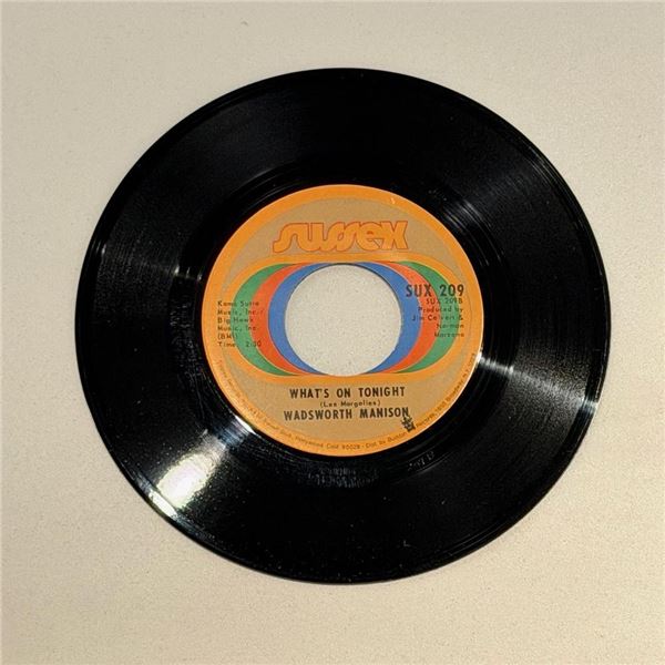 Wadsworth Manison What's on Tonight 45 Album