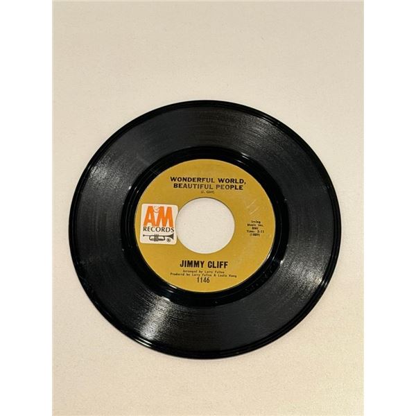 Jimmy Cliff Wonderful World Beautiful People 45 Album