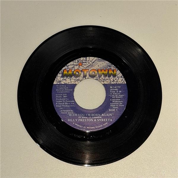 Billy Preston and Syreeta With You I'm Born Again 45 Album
