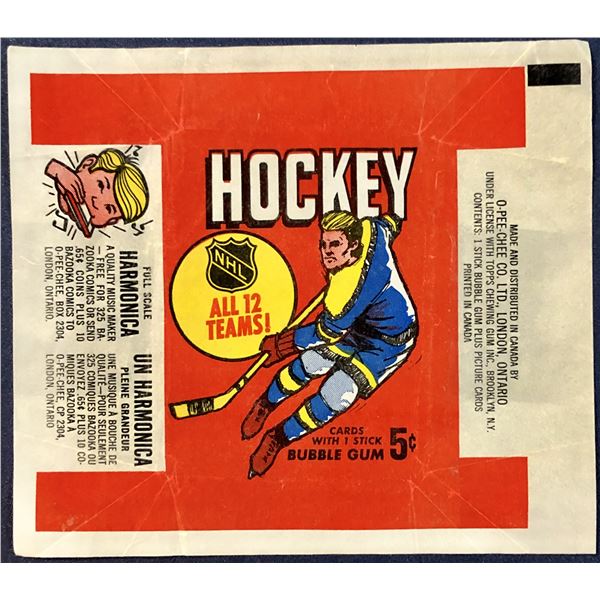 1968-69 O-PEE-CHEE NHL HOCKEY WRAPPER
