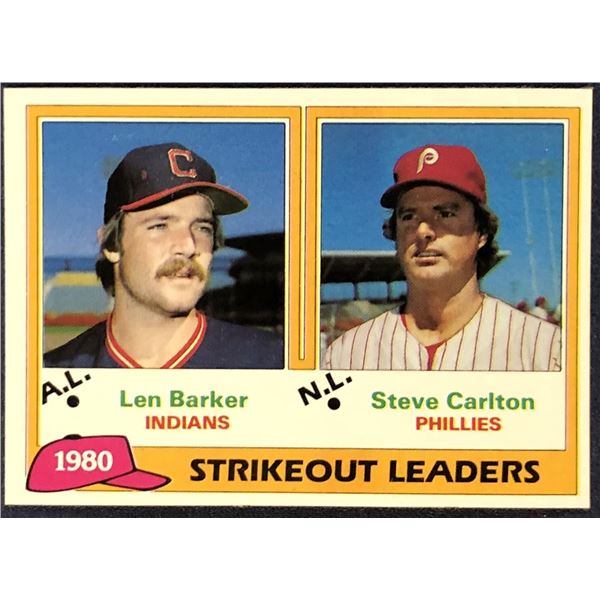 1981 TOPPS STEVE CARLTON (HOF)