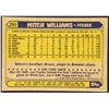 Image 2 : 1987 TOPPS MITCH WILLIAMS ROOKIE CARD