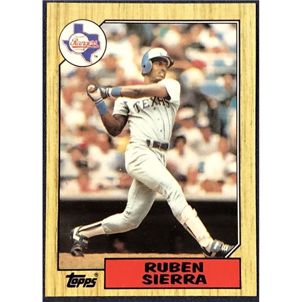 1987 TOPPS RUBEN SIERRA ROOKIE CARD