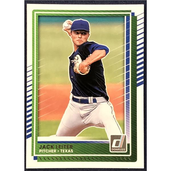 2025 DONRUSS JACK LEITER ROOKIE CARD