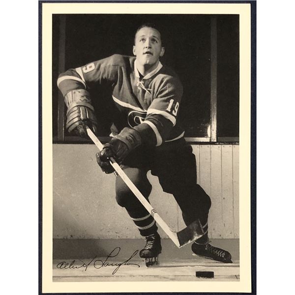 1967 MONTREAL CANADIENS PROMO POSTCARD - ALBERT LANGOIS
