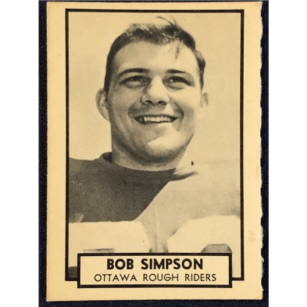 1962 O-PEE-CHEE CFL - BOB SIMPSON (HOF)