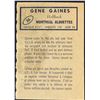 Image 2 : 1962 O-PEE-CHEE CFL - GENE GAINES (HOF) ROOKIE CARD