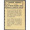 Image 2 : 1962 O-PEE-CHEE CFL - LONNIE DENNIS ROOKIE CARD