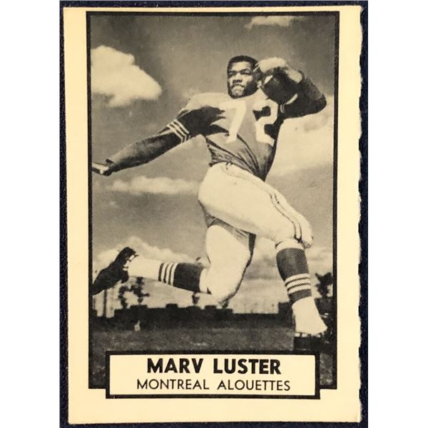 1962 O-PEE-CHEE CFL - MARV LUSTER (HOF) ROOKIE CARD