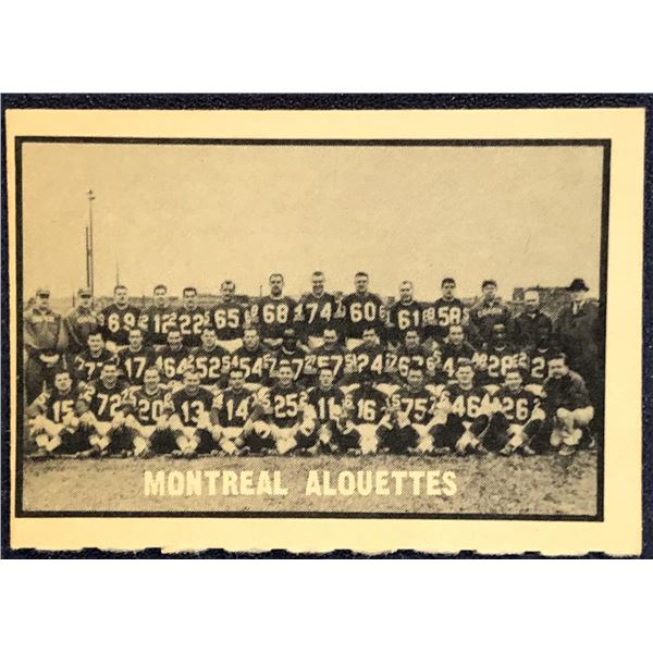 1962 O-PEE-CHEE CFL - MONTREAL ALOUETTES
