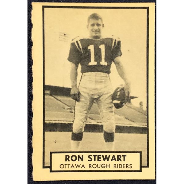 1962 O-PEE-CHEE CFL - RON STEWART (HOF)