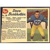 Image 1 : 1962 POST CEREAL CFL DAVE BURKHOLDER
