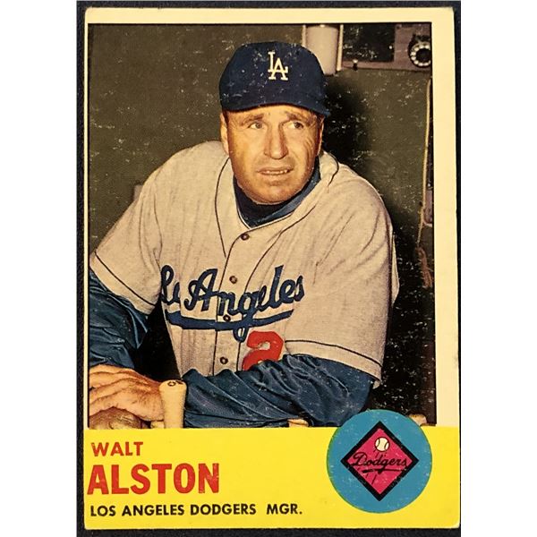1963 TOPPS WALTER ALSTON (HOF)
