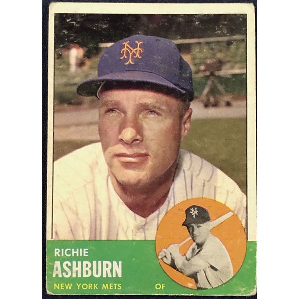 1963 TOPPS RICHIE ASHBURN