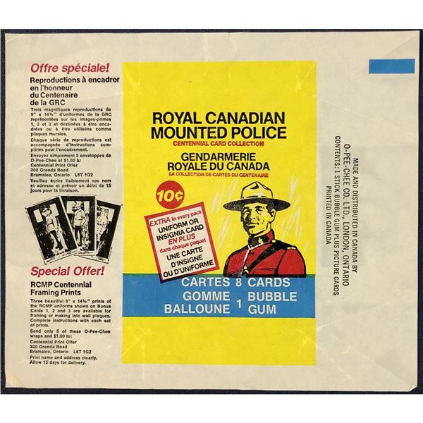 1973 O-PEE-CHEE RCMP WRAPPER