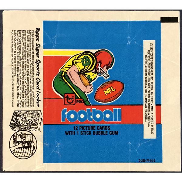 1979 TOPPS NFL FOOTBALL WRAPPER