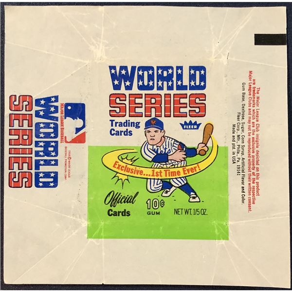 1970 FLEER BASEBALL WORLD SERIES WRAPPER