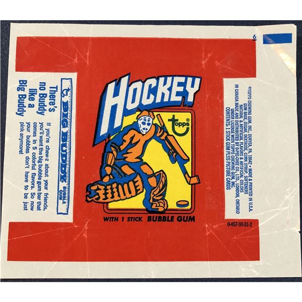 1972-73 TOPPS HOCKEY WRAPPER