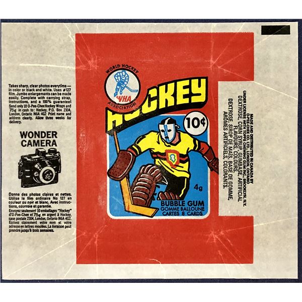 1976-77 O-PEE-CHEE WHA HOCKEY WRAPPER