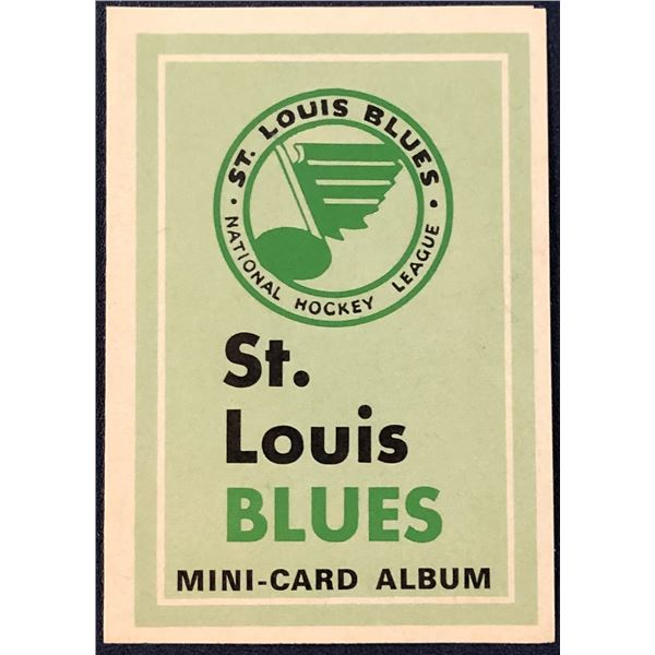 1969-70 O-PEE-CHEE HOCKEY MINI ALBUM - ST. LOUIS BLUES