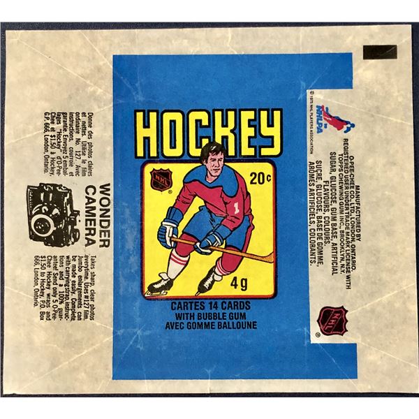1979-80 O-PEE-CHEE NHL HOCKEY WRAPPER - WAYNE GRETZKY ROOKIE YEAR