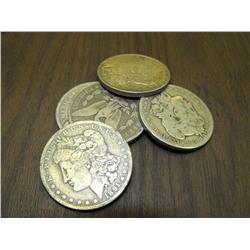 Lot of 5 Morgans- Silver Dollars